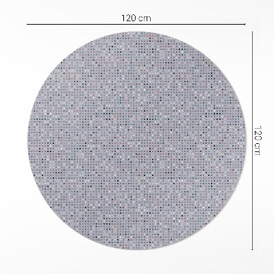 Pvc carpet Colorful dots details retro