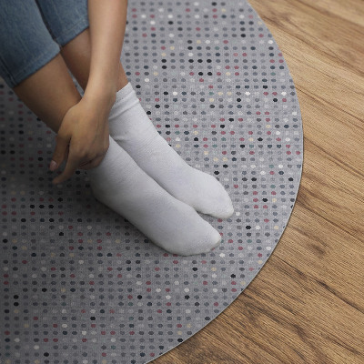 Pvc carpet Colorful dots details retro