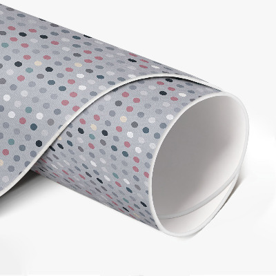 Pvc carpet Colorful dots details retro