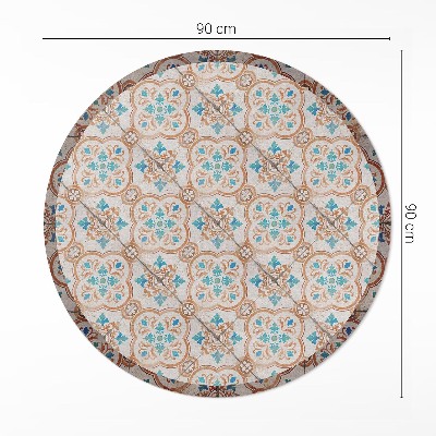Vinyl rug Antique patterns beautiful mosaic