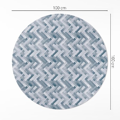 Pvc carpet Painted parquet herringbone pattern