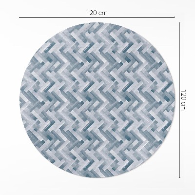 Pvc carpet Painted parquet herringbone pattern