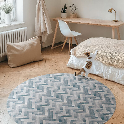 Pvc carpet Painted parquet herringbone pattern