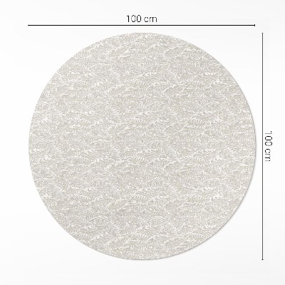 Pvc carpet Tiny leaves style boho delicate