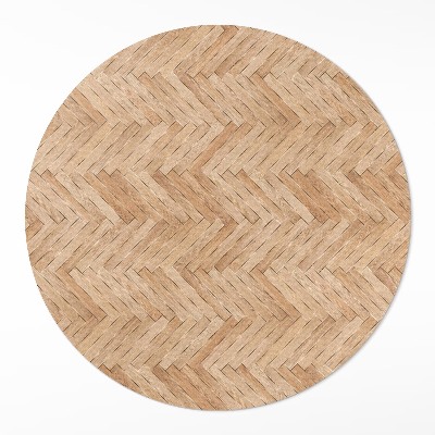 Vinyl rug Beautiful wooden parquet flooring herringbone
