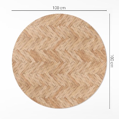 Vinyl rug Beautiful wooden parquet flooring herringbone