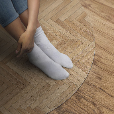 Vinyl rug Beautiful wooden parquet flooring herringbone