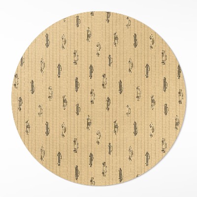 Pvc rug Old retro vintage cars