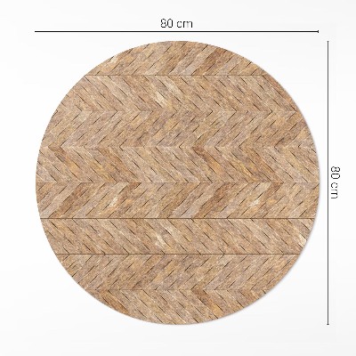 Vinyl rug Vintage wooden parquet floor herringbone