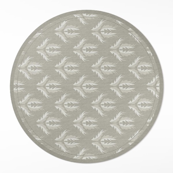 Vinyl floor rug Plant ornaments regular pattern