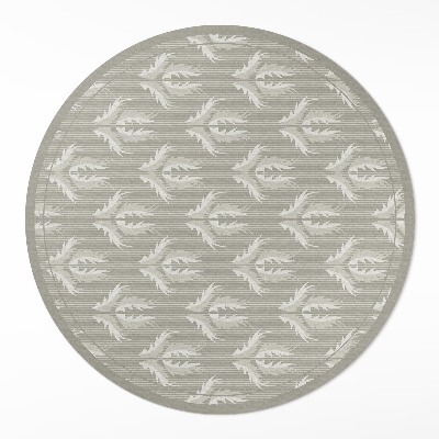 Vinyl floor rug Plant ornaments regular pattern