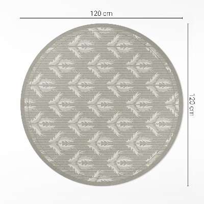 Vinyl floor rug Plant ornaments regular pattern