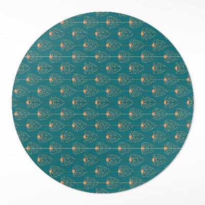 Pvc carpet Repeating leaves floral pattern