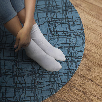 Vinyl floor rug Pattern fabric irregular thread material