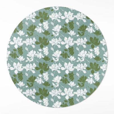 Vinyl rug Delicate flowers floral pattern