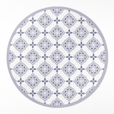 Vinyl floor rug Decorative tiles elegant pattern