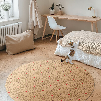 Vinyl floor rug Oriental design style Persian