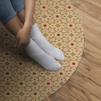 Vinyl floor rug Oriental design style Persian