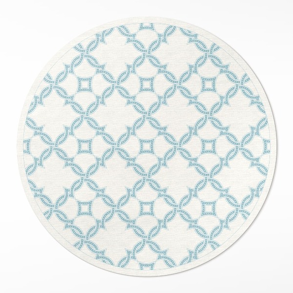 Vinyl rug Chain link decorative tile