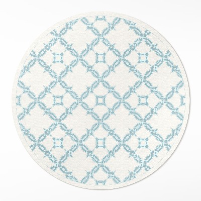 Vinyl rug Chain link decorative tile
