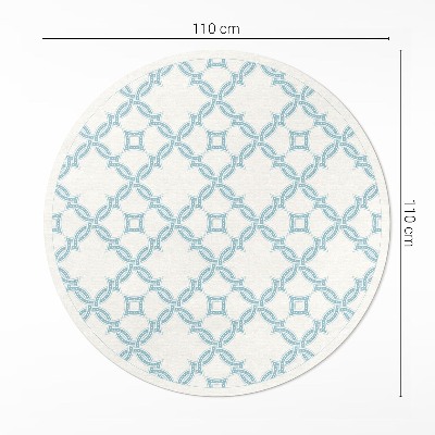 Vinyl rug Chain link decorative tile