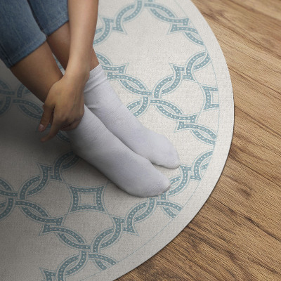 Vinyl rug Chain link decorative tile