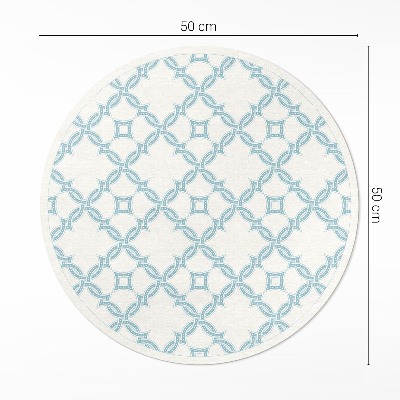 Vinyl rug Chain link decorative tile