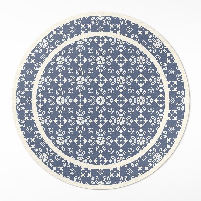Vinyl floor rug Tiny ornaments in elegant style
