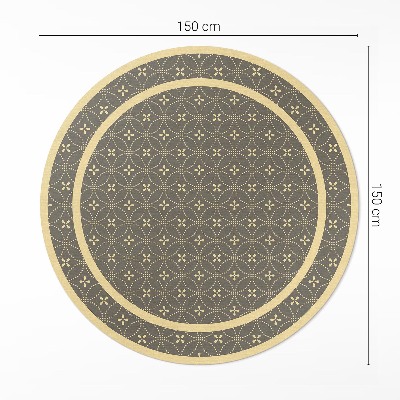 Vinyl rug Fashion pattern stylish circles