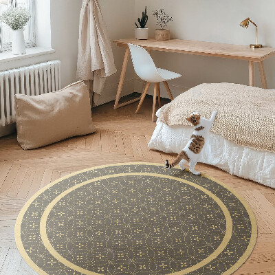 Vinyl rug Fashion pattern stylish circles