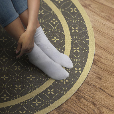 Vinyl rug Fashion pattern stylish circles