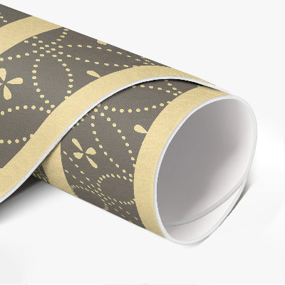 Vinyl rug Fashion pattern stylish circles