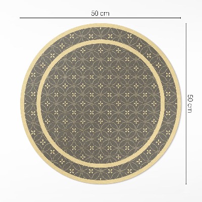 Vinyl rug Fashion pattern stylish circles
