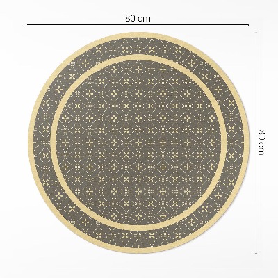 Vinyl rug Fashion pattern stylish circles