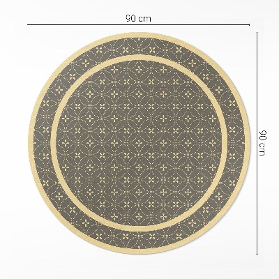 Vinyl rug Fashion pattern stylish circles