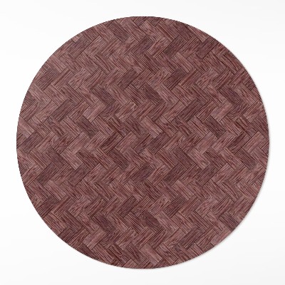 Vinyl floor rug Knitted parquet fashion herringbone