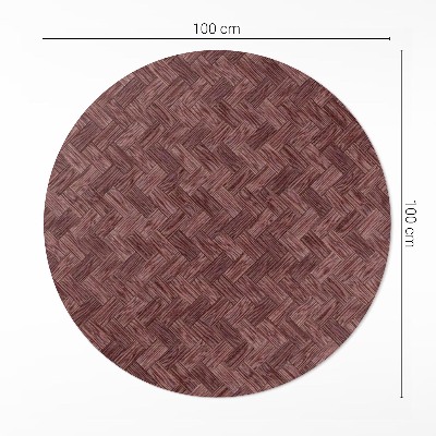 Vinyl floor rug Knitted parquet fashion herringbone