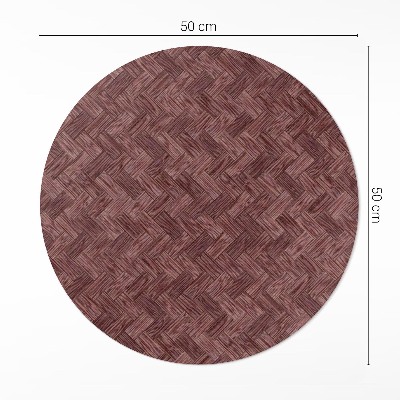 Vinyl floor rug Knitted parquet fashion herringbone