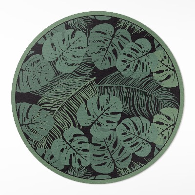 Pvc rug Illustration of tropical monstera plants