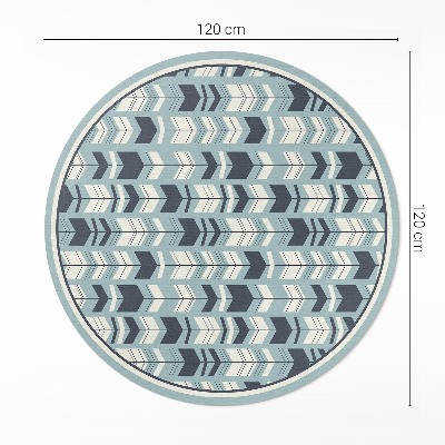 Pvc carpet Boho arrow Indian pattern
