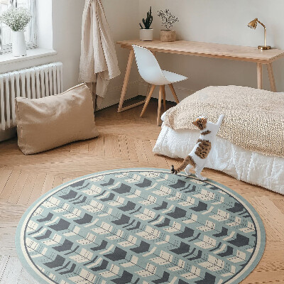 Pvc carpet Boho arrow Indian pattern