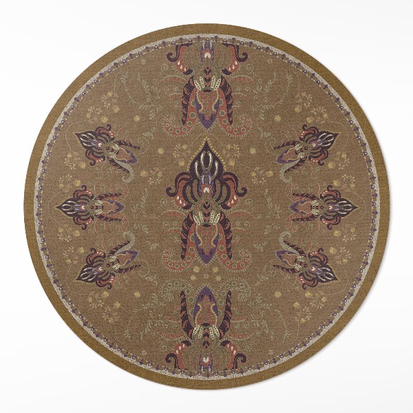 Vinyl floor rug Floral Plant Ornaments
