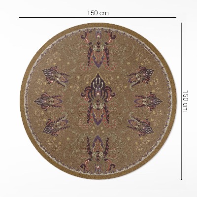 Vinyl floor rug Floral Plant Ornaments