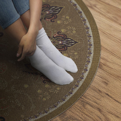 Vinyl floor rug Floral Plant Ornaments
