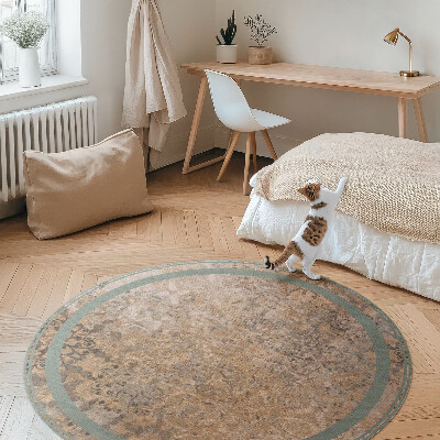 Pvc carpet Vintage embroidered decorative pattern