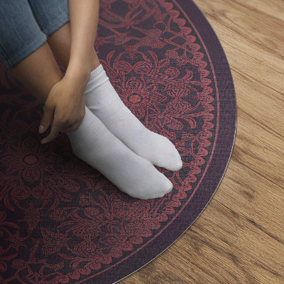 Vinyl rug Decorative ornate pattern in vintage style
