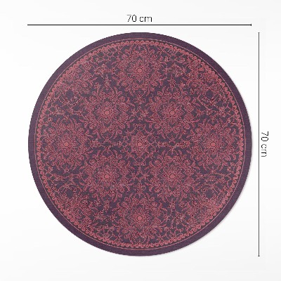 Vinyl rug Decorative ornate pattern in vintage style