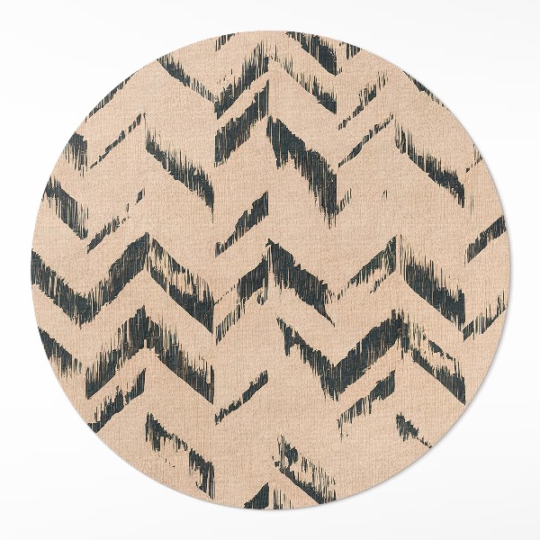 Pvc carpet Indian arrows pattern in herringbone scuffed style