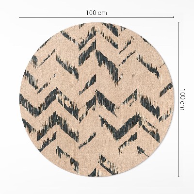 Pvc carpet Indian arrows pattern in herringbone scuffed style