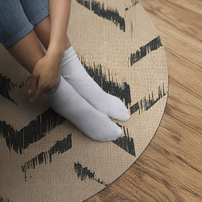 Pvc carpet Indian arrows pattern in herringbone scuffed style